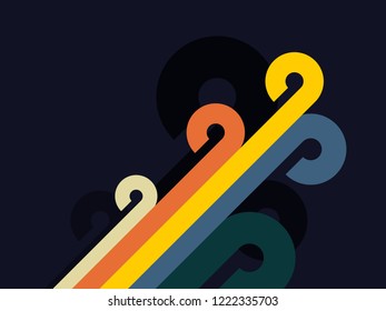 abstract color retro background