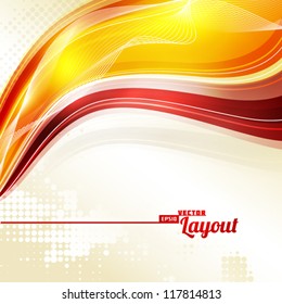 Abstract color retro background. Vector