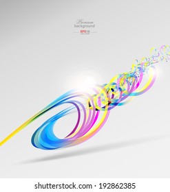 	Abstract color ribbons background for creative tasks