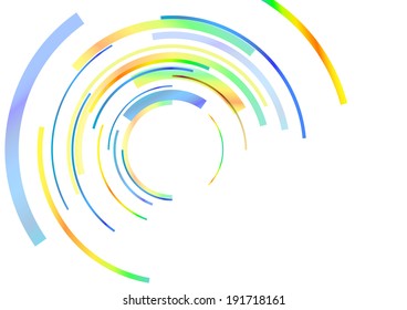 abstract color rings. vector illustration