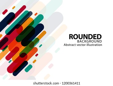 Abstract color rounded background.Vector Illustration