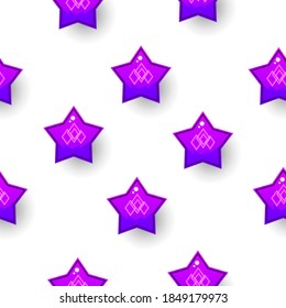 Abstrakte Farbwissenschaft Nahtlose Muster Stars Hintergrund Vectordesign-Stil