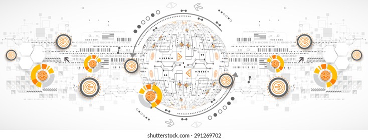 Abstract color science or technology background. Vector