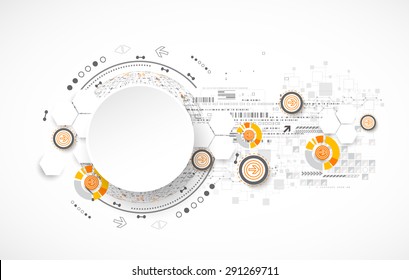 Abstract color science or technology background. Vector