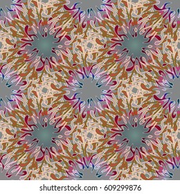 Abstract color seamless pattern for background texture.