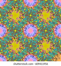 Abstract color seamless pattern for background texture.