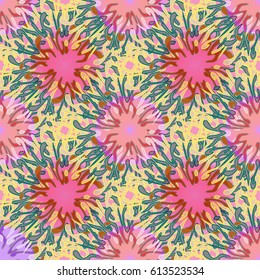 Abstract color seamless pattern for background texture.