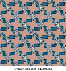 Abstract color seamless pattern for background texture.