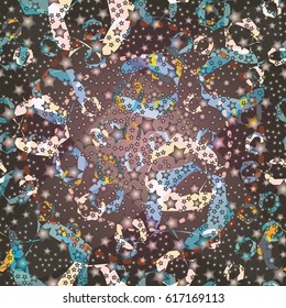 Abstract color seamless pattern for background texture.