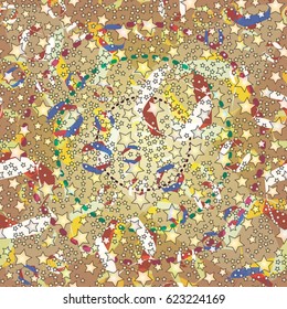 Abstract color seamless pattern for background texture.