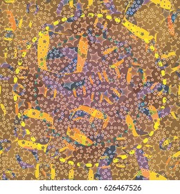 Abstract color seamless pattern for background texture.