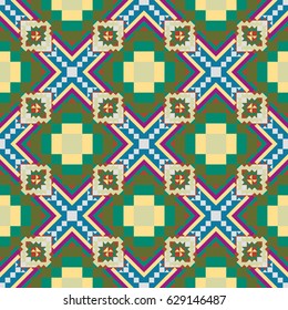 Abstract color seamless pattern for background texture.