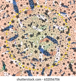 Abstract color seamless pattern for background texture.