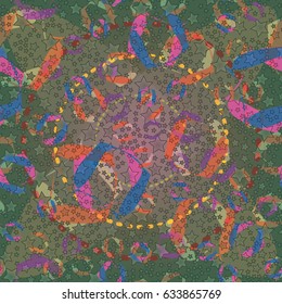 Abstract color seamless pattern for background texture.