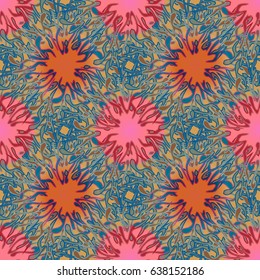 Abstract color seamless pattern for background texture.