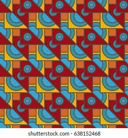 Abstract color seamless pattern for background texture.