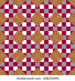 Abstract color seamless pattern for background texture.