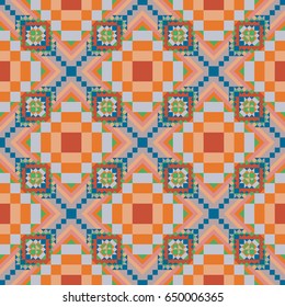 Abstract color seamless pattern for background texture.