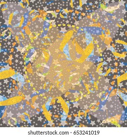 Abstract color seamless pattern for background texture.