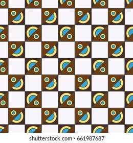 Abstract color seamless pattern for background texture.