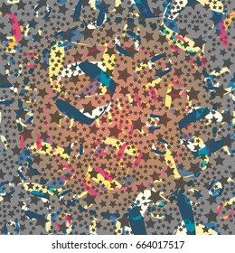 Abstract color seamless pattern for background texture.