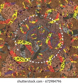 Abstract color seamless pattern for background texture.