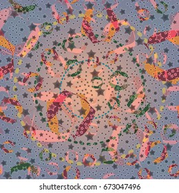 Abstract color seamless pattern for background texture.