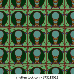 Abstract color seamless pattern for background texture.