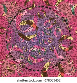 Abstract color seamless pattern for background texture.