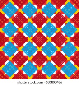Abstract color seamless pattern for background texture.