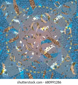 Abstract color seamless pattern for background texture.