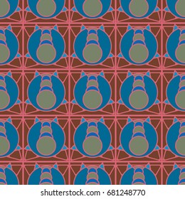 Abstract color seamless pattern for background texture.