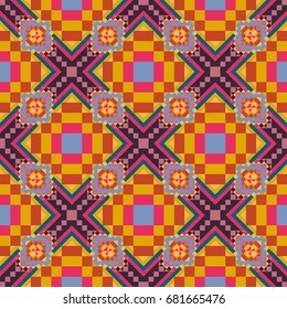 Abstract color seamless pattern for background texture.