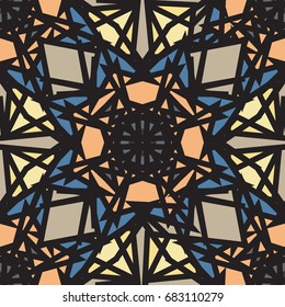 Abstract color seamless pattern for background texture.