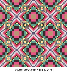 Abstract color seamless pattern for background texture.