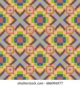 Abstract color seamless pattern for background texture.