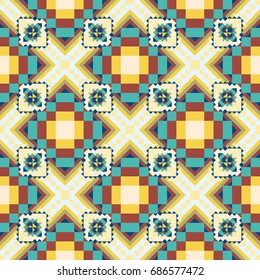 Abstract color seamless pattern for background texture.