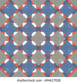 Abstract color seamless pattern for background texture.