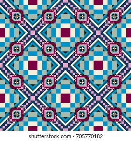 Abstract color seamless pattern for background texture.