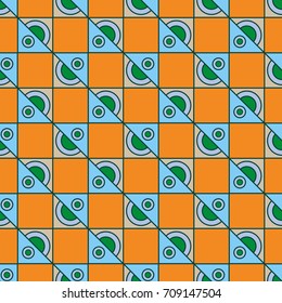 Abstract color seamless pattern for background texture.