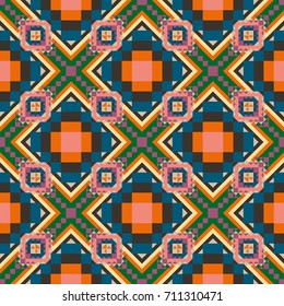 Abstract color seamless pattern for background texture.