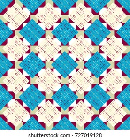 Abstract color seamless pattern for background texture.