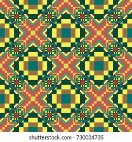 Abstract color seamless pattern for background texture.