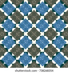 Abstract color seamless pattern for background texture.