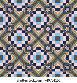 Abstract color seamless pattern for background texture.