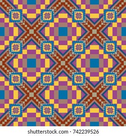 Abstract color seamless pattern for background texture.