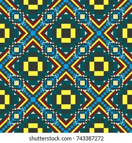 Abstract color seamless pattern for background texture.