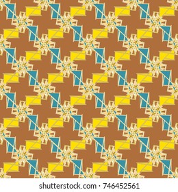 Abstract color seamless pattern for background texture.