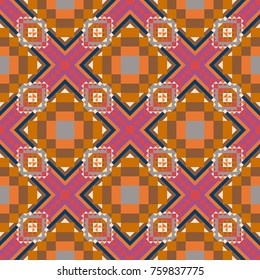 Abstract color seamless pattern for background texture.