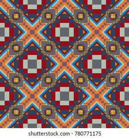 Abstract color seamless pattern for background texture.